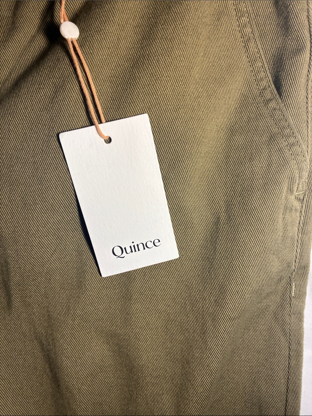 Quince Organic Stretch cotton twill straight leg cropped Pants women’s Sz 12 - Picture 3 of 12